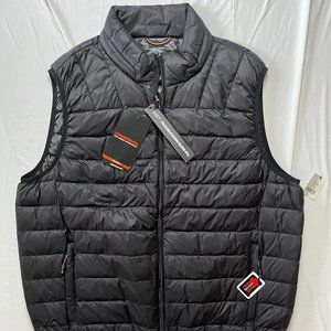 *NEW W/ TAGS* Hawke & Co Black Men's XL Performance Packable Down Puffer Vest